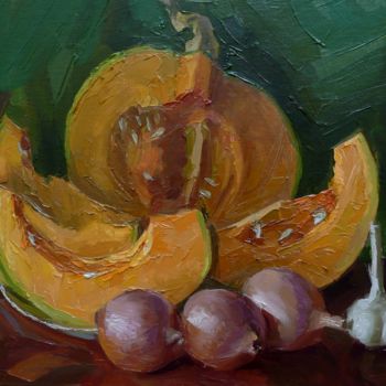 Painting titled "p1090066.jpg Лук,лу…" by Sergey Perevozchenko, Original Artwork, Oil