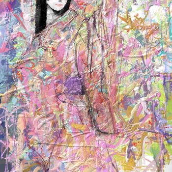 Malerei mit dem Titel "Gorgeous sakura gar…" von Skywalker, Original-Kunstwerk, Tinte