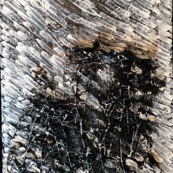 Peinture intitulée "Storm of flakes" par A Guerard, Œuvre d'art originale, Acrylique