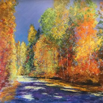 Peinture intitulée ""L'automne est le p…" par Anne Vignau, Œuvre d'art originale