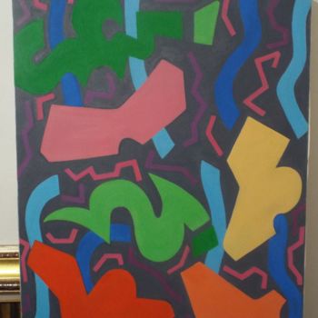 Painting titled "Shifting" by Ariel Velez, Original Artwork, Oil