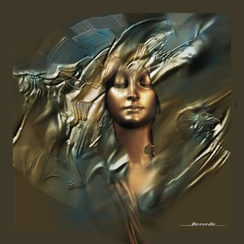 Digital Arts titled "méditation" by Christian Bessede, Original Artwork, Digital Painting