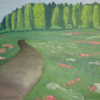 Painting titled "Fairytale-Trail" by Peter Stutz, Original Artwork, Oil
