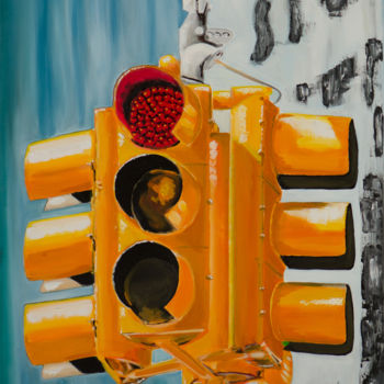 Painting titled "Feux.jpg" by Stephane Paturel, Original Artwork, Acrylic