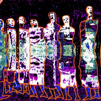 Digital Arts titled "ghost-famly.png" by Anandswaroop Manchiraju, Original Artwork, Digital Painting