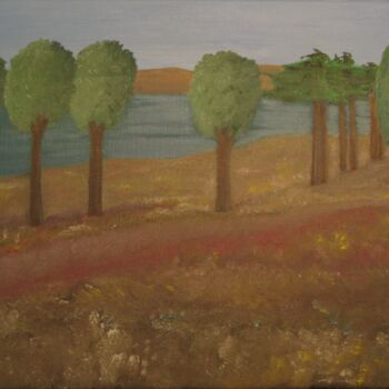 Painting titled "Carmel-California" by Peter Stutz, Original Artwork, Oil