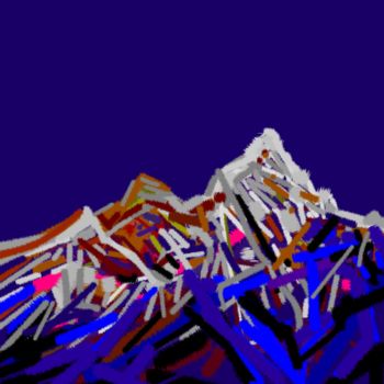 Arts numériques intitulée "mount-everest.jpg" par Yes, Œuvre d'art originale, Peinture numérique