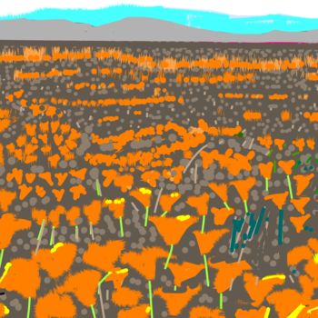 Digital Arts titled "valley-of-flowers-8…" by Anandswaroop Manchiraju, Original Artwork, Digital Painting