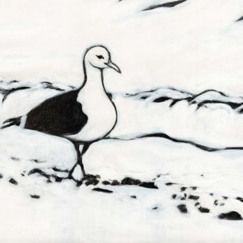 Painting titled "Seagull from Washin…" by Janel Bragg, Original Artwork
