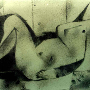 Painting titled "RECLINING NUDE phot…" by Anandswaroop Manchiraju, Original Artwork, Other