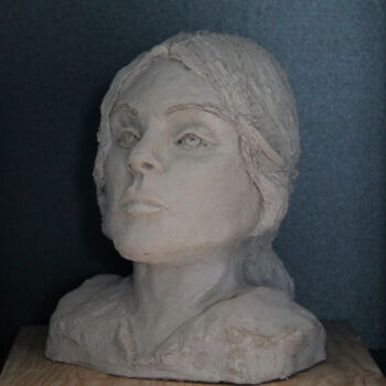 Sculpture intitulée "Suzanne Valadon d'a…" par Catherine Costet (Lccat), Œuvre d'art originale, Terre cuite