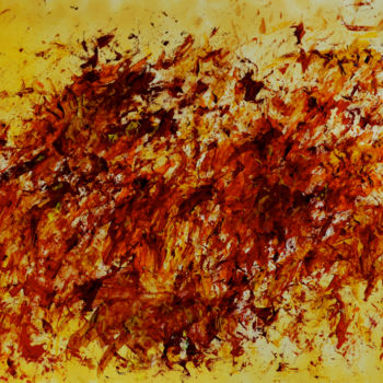 Painting titled "VENT D'AUTOMNE" by Jeannette Allary, Original Artwork