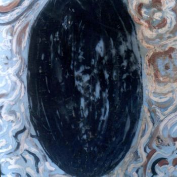 Peinture intitulée "FRUIT,OIL ON X-RAY…" par Anandswaroop Manchiraju, Œuvre d'art originale, Huile
