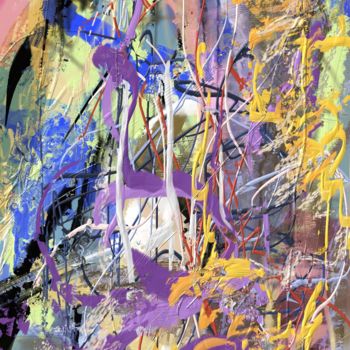 Peinture intitulée "sickflowers" par Skywalker, Œuvre d'art originale, Encre