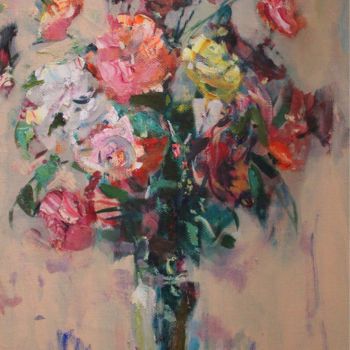 Malerei mit dem Titel "Roses" von Valery Videtskikh, Original-Kunstwerk
