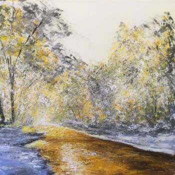 Peinture intitulée "Complètement givrée…" par Anne Vignau, Œuvre d'art originale