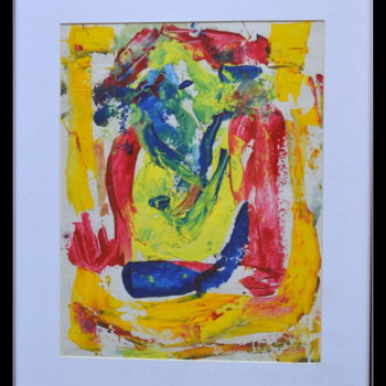 Painting titled "GANESHA-1" by Anandswaroop Manchiraju, Original Artwork, Watercolor