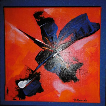 Painting titled "abstrait12" by Brigitte Barcelo, Original Artwork, Acrylic Mounted on Wood Panel
