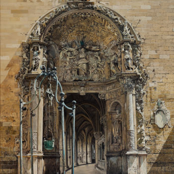 Malerei mit dem Titel "Kathedrale - Kunstd…" von Thomas Kaemmerer, Original-Kunstwerk, Andere