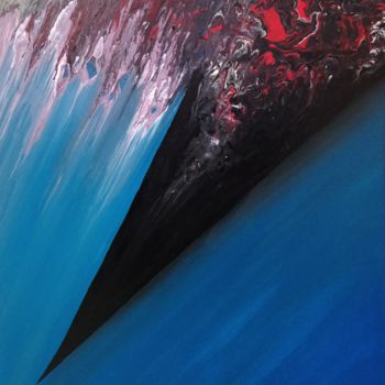 Peinture intitulée "Descente : L137" par Laou, Œuvre d'art originale, Acrylique