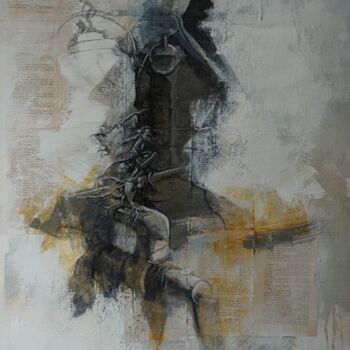 Peinture intitulée "mémoire d'atelier" par Alain Durand, Œuvre d'art originale, Acrylique
