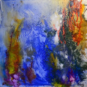 Peinture intitulée ""merveilleux"" par Frederic Janssens (Fredj), Œuvre d'art originale, Acrylique