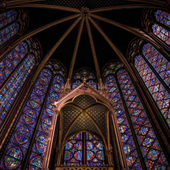 Fotografie getiteld "La Sainte Chapelle 4" door Pierre Duquoc, Origineel Kunstwerk, Digitale fotografie