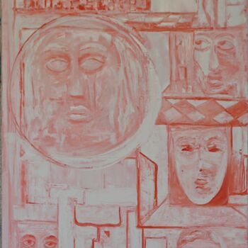Painting titled "What comes around w…" by Peter Stutz, Original Artwork, Oil