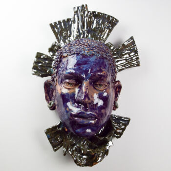 Sculpture titled "Night of Mozambique" by Sergey Sovkov, Original Artwork, Ceramics