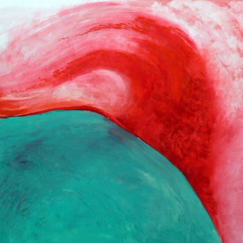 Ζωγραφική με τίτλο "Red clothes over th…" από Emilia Amaro, Αυθεντικά έργα τέχνης, Λάδι