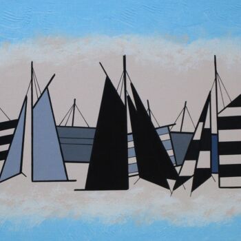 Peinture intitulée "Nuages" par Nyls  Eliot, Œuvre d'art originale, Acrylique