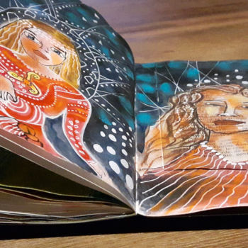 绘画 标题为“page-0 carnet d'art…” 由Valerie Nunes, 原创艺术品