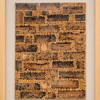 Sculpture intitulée "LE VIEUX MUR" par Roger Aubert, Œuvre d'art originale, Bois