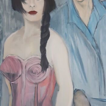 Peinture intitulée "les rita mitsouko" par Marie Pascale Martins, Œuvre d'art originale, Huile