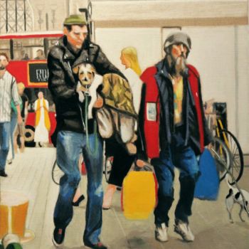 Ζωγραφική με τίτλο "N°1037  Les complém…" από R. Cavalié, Αυθεντικά έργα τέχνης, Άλλος Τοποθετήθηκε στο Ξύλινο φορείο σκελετό