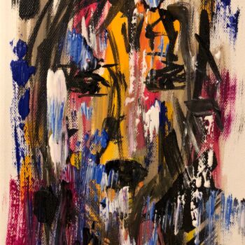 Peinture intitulée "Jolie Lionne" par Caroline Montigneaux, Œuvre d'art originale, Acrylique