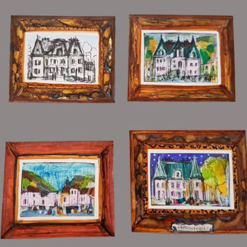 "Paysages en miniatu…" başlıklı Tablo Muriel Cayet tarafından, Orijinal sanat