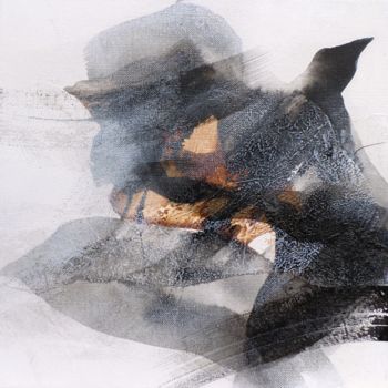 Malerei mit dem Titel "A fleur de coeur (8)" von Isabelle Mignot, Original-Kunstwerk, Andere