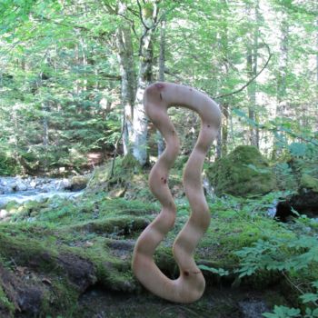 Sculptuur getiteld "HARMONIC" door Ivan Fabani, Origineel Kunstwerk, Hout