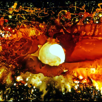 Painting titled "Born to Be..." by Jialba, Original Artwork, Stained glass painting Mounted on Plexiglass