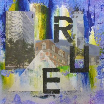Peinture intitulée "Rue" par Marina Argentini, Œuvre d'art originale