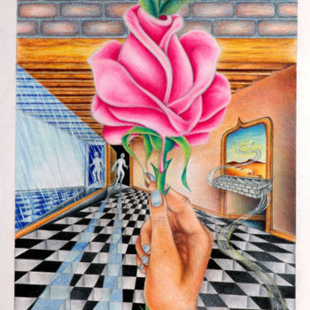 Drawing titled "O amor e bem vindo" by Dimarco.Art, Original Artwork, Pastel