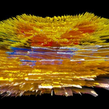 Digital Arts titled "VISAGE CACHE..." by Blaise Lavenex, Original Artwork