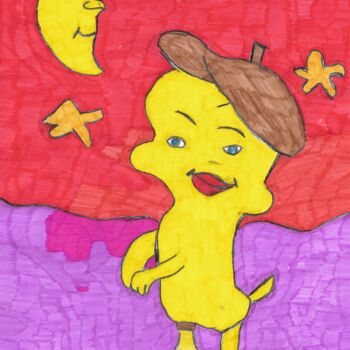 Dessin intitulée "titi" par Audrey Segura, Œuvre d'art originale, Crayon