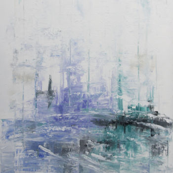 Peinture intitulée "Frissons d'Hiver" par Sylvie Penet, Œuvre d'art originale, Acrylique