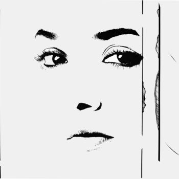 Drawing titled "Paused in thought" by Graham Rhodes, Original Artwork