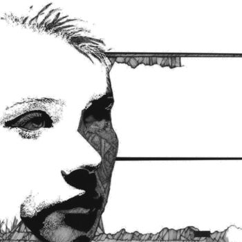 Drawing titled "frozen.jpg" by Graham Rhodes, Original Artwork, Ink