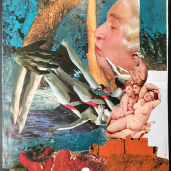 「Harem」というタイトルのコラージュ Denis Reitzによって, オリジナルのアートワーク