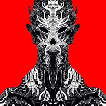 Drawing titled "demon" by Damien Thorn, Original Artwork, Digital Photography