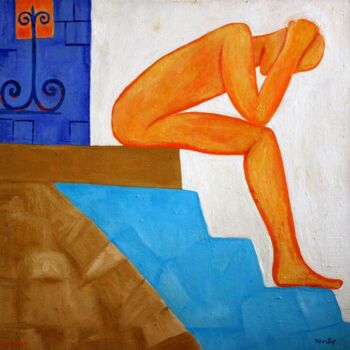 Painting titled "no title" by Janna Shulrufer, Original Artwork, Oil